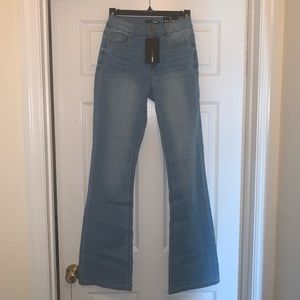 High wasted boot cut jeans